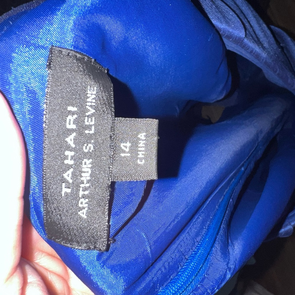 Tahari Elegant Purple Blue Dress - Picture 4 of 4